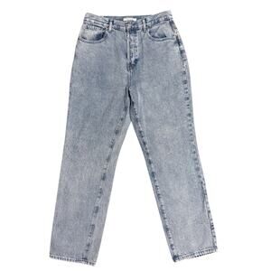 Pacsun Womens Dad Jeans High Waisted Relaxed Fit Straight Light Wash Denim 30